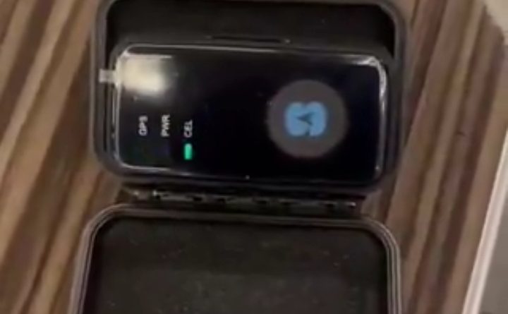 Omoyele Sowore speaks in Port Harcourt as a suspected electronic tracking device is displayed after being reportedly removed from beneath a security vehicle during the NBA AGC 2026.