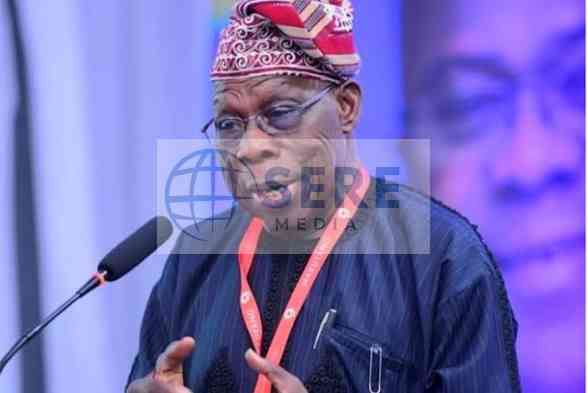 Former Nigerian President Olusegun Obasanjo speaking at a public event where he criticized the quality of leadership in Nigeria, saying many leaders elected since 1999 lack the character and values needed to drive national development.
