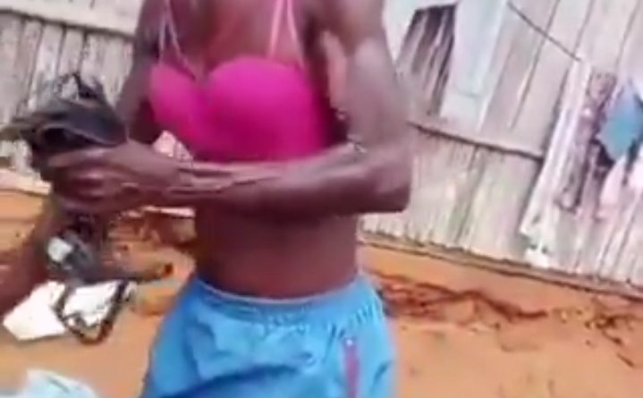 Video showing a man allegedly caught practicing witchcraft in Okomu Kingdom, Edo State.